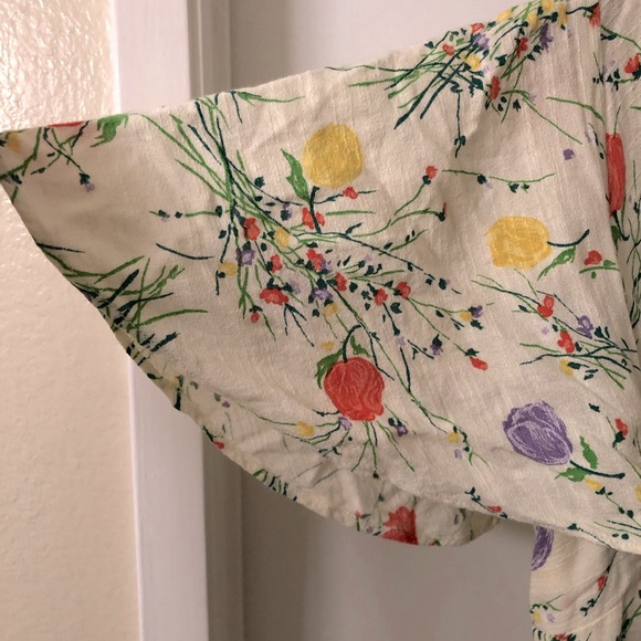 RARE VINTAGE LANZ GARDEN PARTY FLORAL MAXI DRESS - Picture 8 of 9